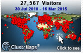Visitor map through March 2015